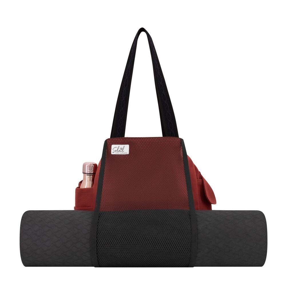 Maroon Red Yoga Bag One Bag In One